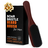 Brosse LIBERHAUS pour barbe avec poignée en bois, brossage précis et confortable.