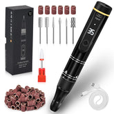 LIERKISS E-File sans fil avec visuel 35000 RPM pour précision sur ongles.
