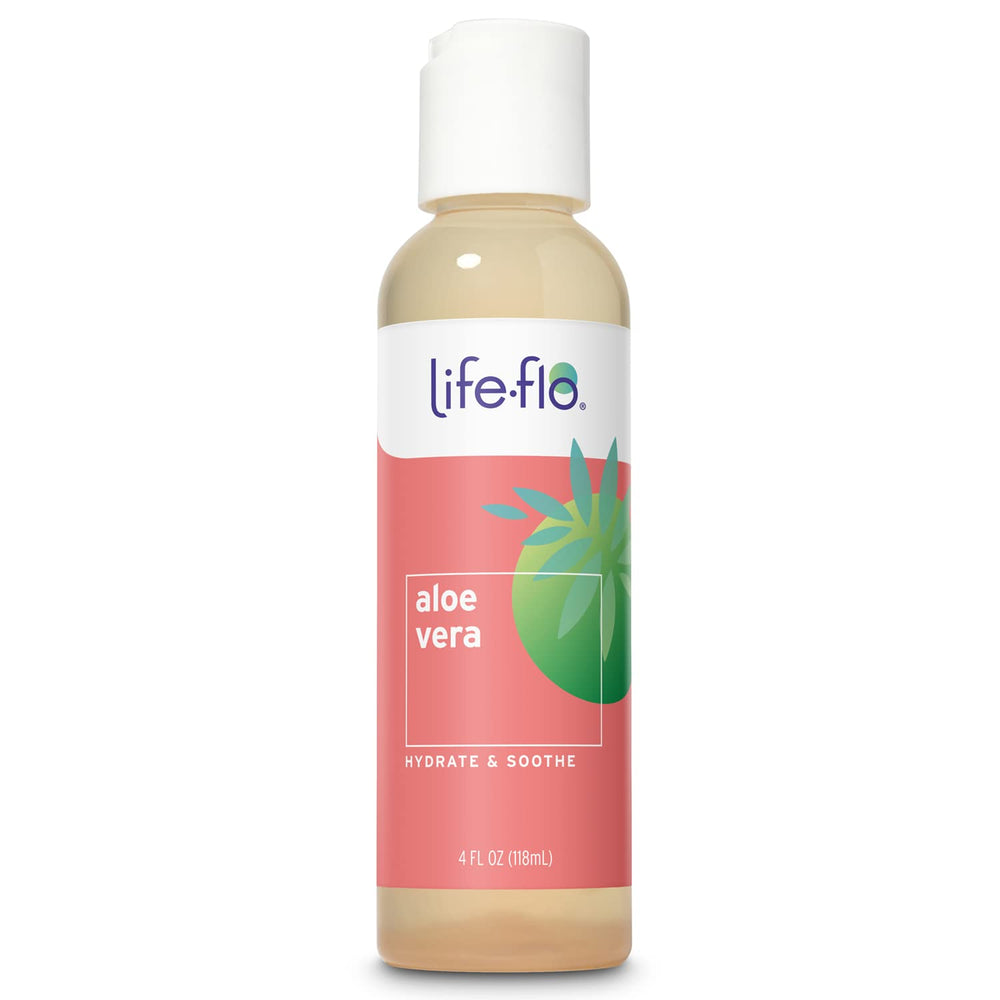 LIFE-FLO Aloe Vera – bouteille montrant hydratation douce pour la peau