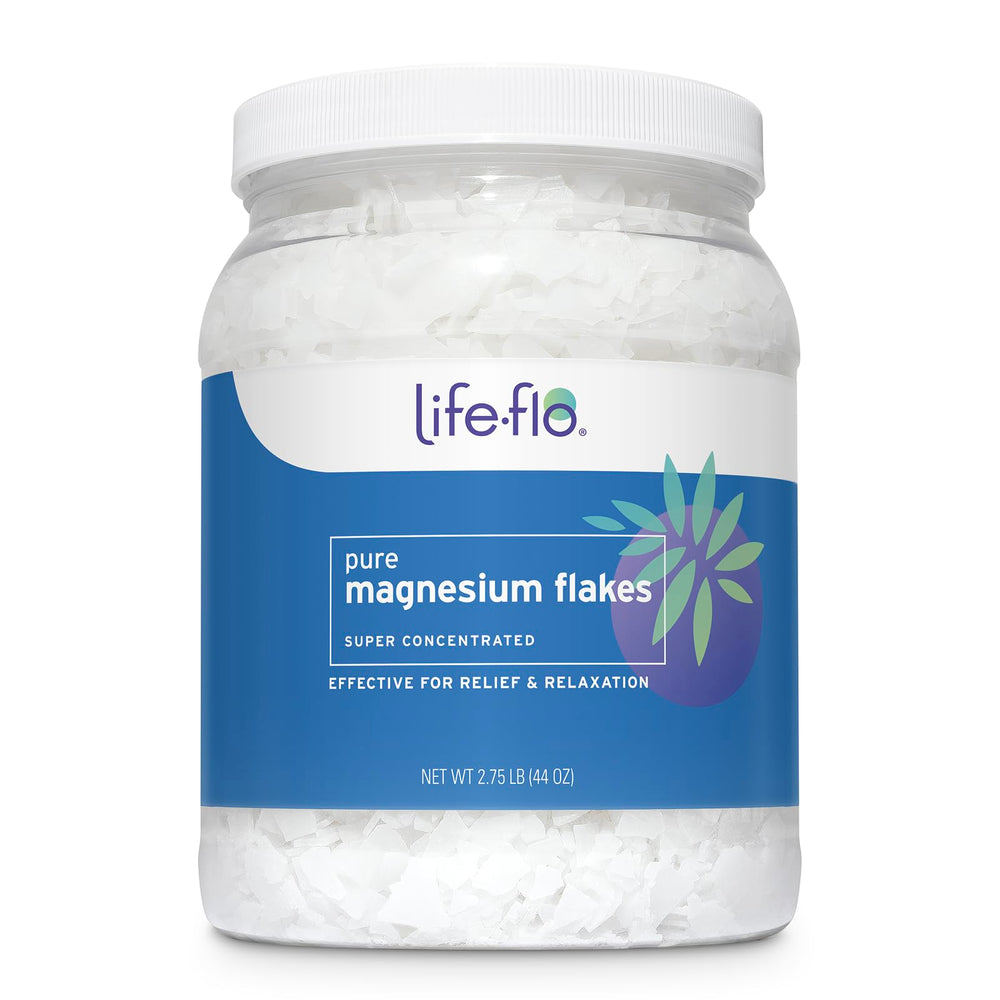 LIFE-FLO flocons de magnésium pur pour bain revitalisant.