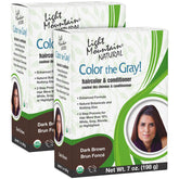Light Mountain Henna – base etape 1, préparation naturelle pour couvrir les cheveux gris.