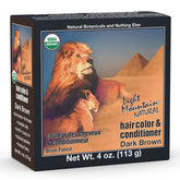 Light Mountain Henna Color : application brun foncé pour cheveux naturellement nourris