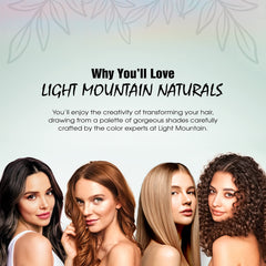 Light Mountain Henne : préparation avec eau distillée sans minéraux pour purifier le mélange