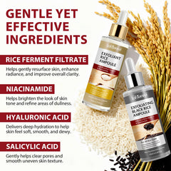 liiutry Glow Rice Ampoule Duo corps: hydratation douce pour le corps.