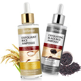 liiutry Glow Rice Ampoule Duo visage: soin léger pour teint lumineux.