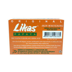 Barre unique du Savon Papaye Likas, texture douce et parfum fruité.