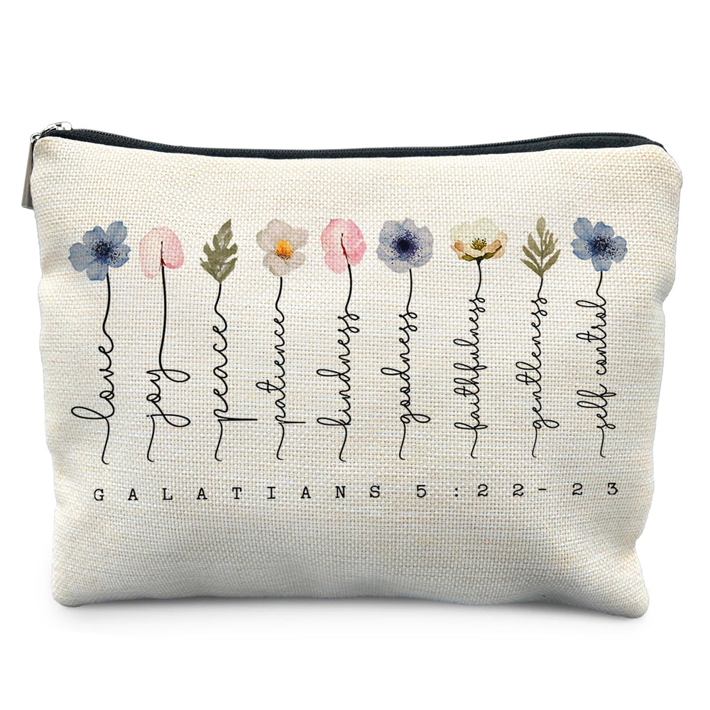 Sac Likjad en fleurs, parfait pour ranger vos essentiels beauté avec style.