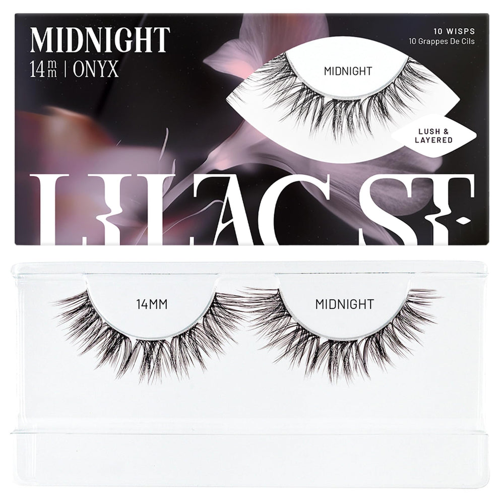 Lilac St cils noirs dramatiques 14mm, cils plus denses pour un regard profond