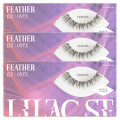 Cils plumes 12mm par Lilac St, léger et naturel.