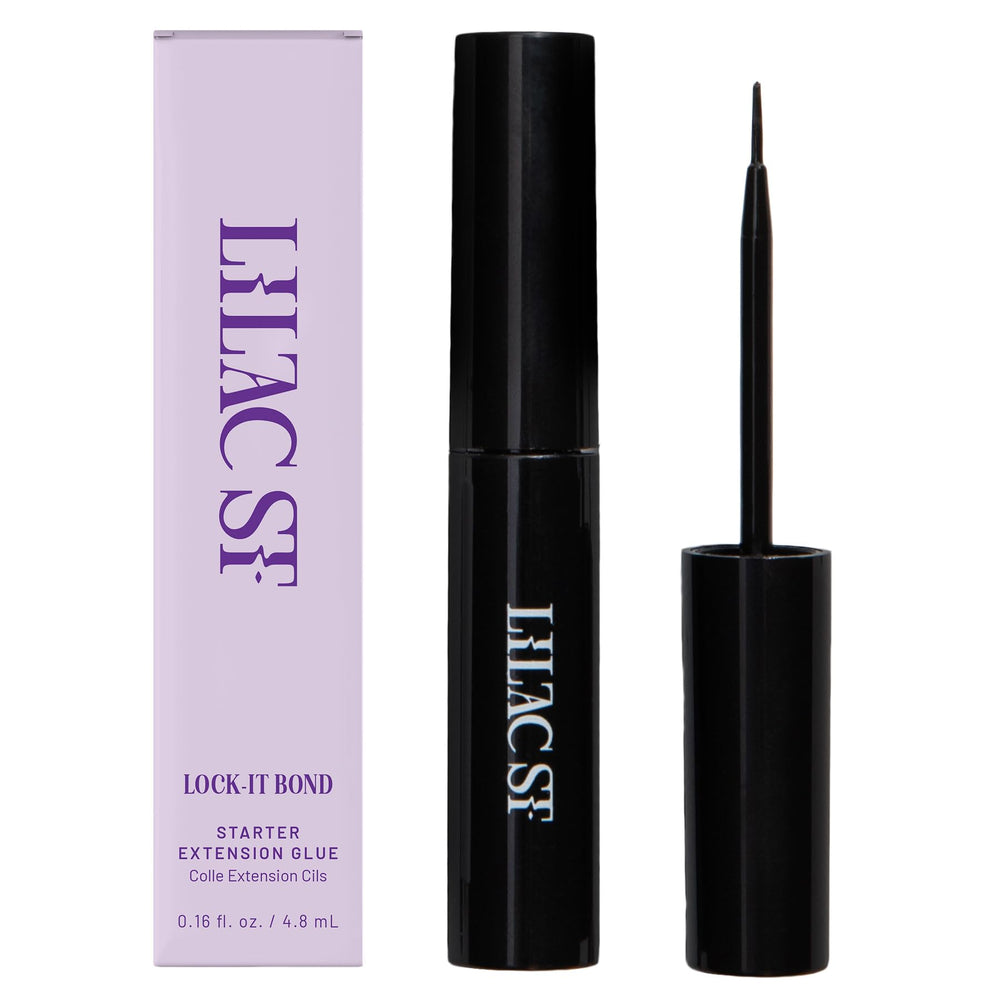 Lilac St Lock-It-Bond noir, embout pinceau pour une application précise.