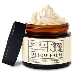 Lilei Beauty Graisse de boeuf dans le pot, hydratation durable pour peau sèche.