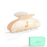 LILIE&WHITE barrette-cheveux lettre J monogramme pour un style personnalisé et durable.