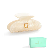 Pinces à cheveux LILIE&WHITE monogramme G en acrylique pour une touche personnalisée et durable.