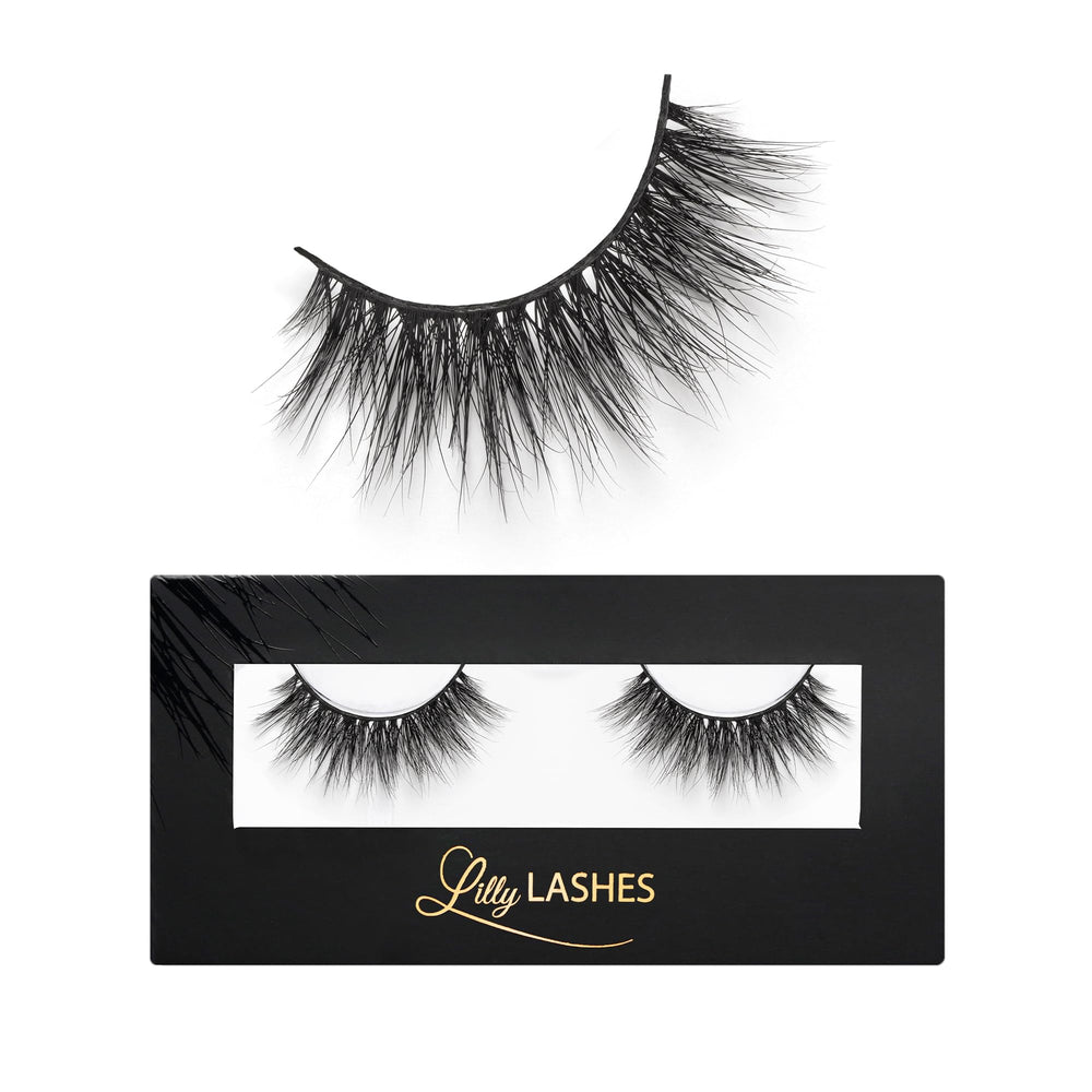 Lilly Lashes 3D Miami dans sa boîte luxueuse prête à l’emploi.