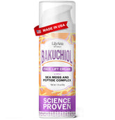 Crème LilyAna Naturals Bakuchiol en bouteille pompe prête à être dosée et hydratante.