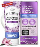 LilyAna Naturals Eye Cream bottle with pump for precise, hygienic daily use.