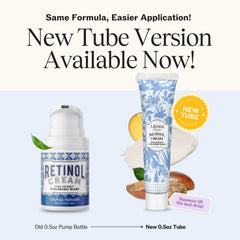 Flacon crème anti‑âge LilyAna Naturals avec pipette et absorption douce