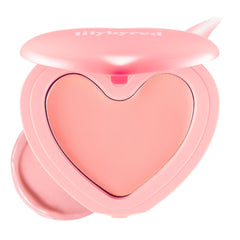 Lilybyred Luv Beam Cheek Balm cœur-forme, éclat naturel durable.