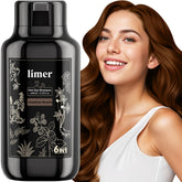 Limer Shampoing Colorant Cheveux Châtain: couleur durable sans ammoniaque pour cheveux brillants.