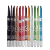 Le crayon Linble yeux métallique rétractable, 12 teintes irisées pour un regard profond.