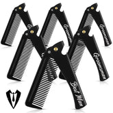 Peigne Lineshading pliant en inox avec ouverture de bouteille, pratique en voyage