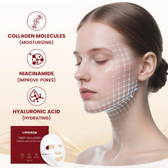 Masque nocturne LINSIRON, hydratation prolongee pendant le sommeil.