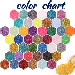Linwulte paillettes cosmétiques pour ongles et maquillage, rendu scintillant.