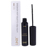 Colle LINX avec brosse mascara pour une application précise sous les cils.