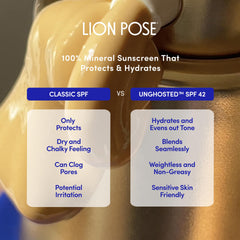 Lion Pose Unghosted hydratation squalane pour douceur durable.