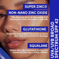 Lion Pose Unghosted zinc 15% non-nano minimise l’effet blanc.