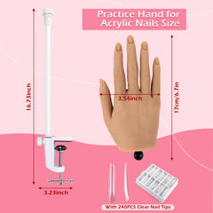 Doigts flexibles et maniables LionVision pour varier les poses d’ongles.