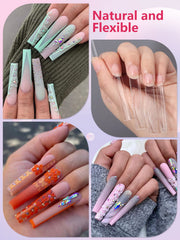LIONVISION - Extensions d'ongles sans courbe extra-longues, adaptation rapide.