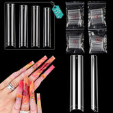 LIONVISON extensions d’ongles transparents sans courbe, faciles à appliquer et durables.