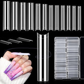 LIONVISION - Ongles acryliques sans courbe 3XL, pose rapide et naturelle.