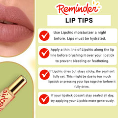 Lip Chic By Ella aide à garder la couleur lors des repas