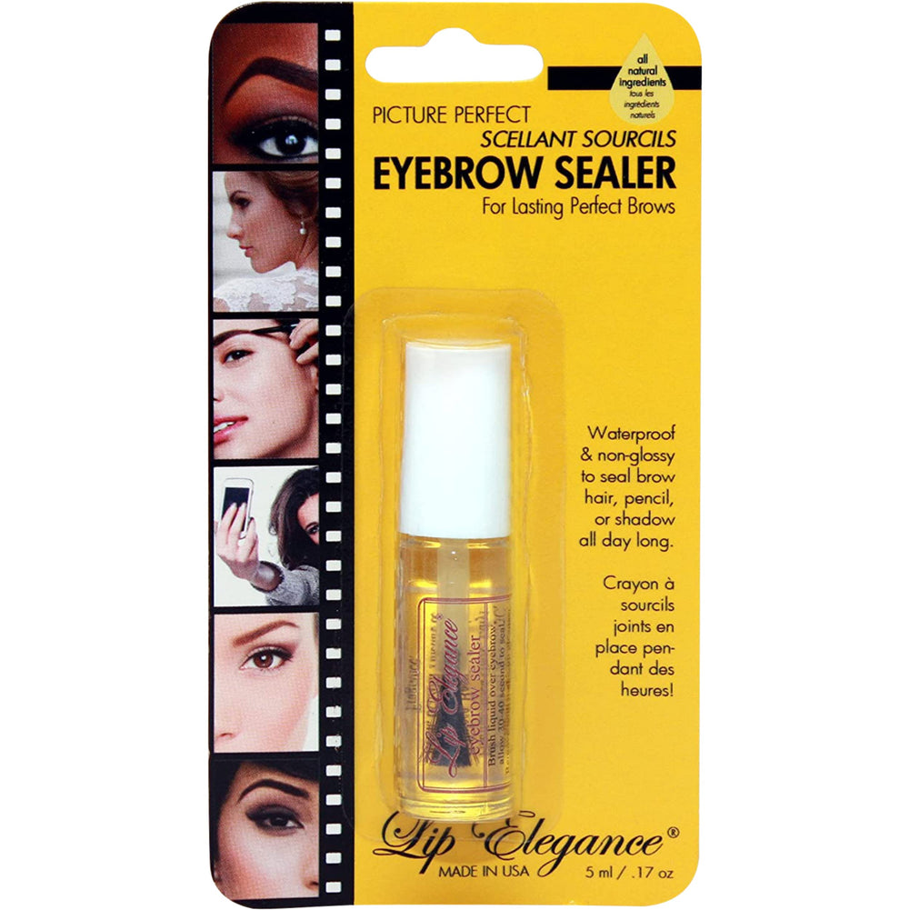 Lip Elegance – gel sourcils transparent sur flacon, tenue longue durée.