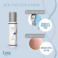 Lira Clinical ICE Sal Nettoyant Visage – équilibre des pores avec purification douce.