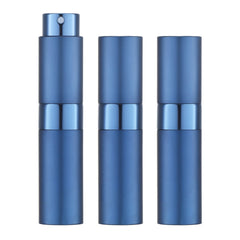 LISAPACK atomisateur 8ml, bouteille parfum bleu, pratique en voyage et sans fuite.