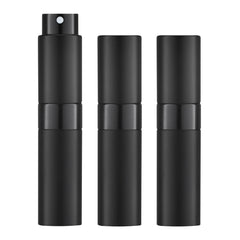 LISAPACK ensemble 3 flacons 8ml noir, pratique pour voyager avec vos parfums.