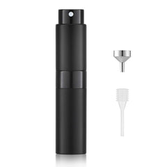 LISAPACK vaporisateur parfum 8 ml noir mat, compact et pratique en voyage.