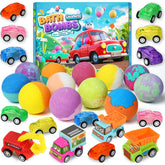 Lisotera bath bombs with toy inside reveal cars for bath-time fun