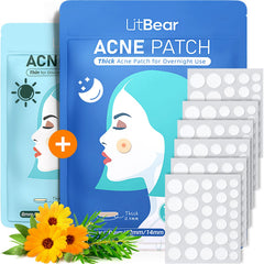 Patch LitBear jour-nuit pour soin discret des imperfections
