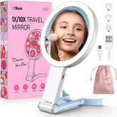 LitBear Miroir de voyage lumineux avec 56 LEDs pour un maquillage précis même en soirée