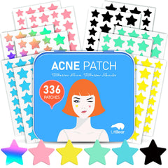 LitBear pansements boutons: six couleurs pour couvrir différentes zones du visage.