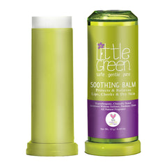Baume Little Green pour enfants – lèvres sèches, hydratation douce et rapide.