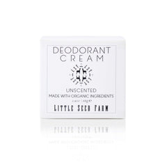 Little Seed Farm déodorant crème incolore dans le pot, application fluide et confortable.