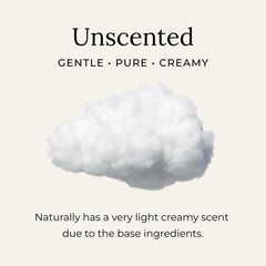 Texture soyeuse du déodorant crème incolore prête à être appliquée.