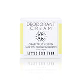 Little Seed Farm Déodorant Crème Grapefruit Lemon, bouteille parfum frais sans aluminium.