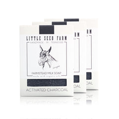 Little Seed Farm savon lait chèvre et charbon actif nettoie visage et corps