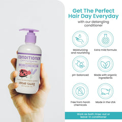 Ingrédients naturels: aloe et camomille, Little Twig pour nourrir les cheveux en douceur.
